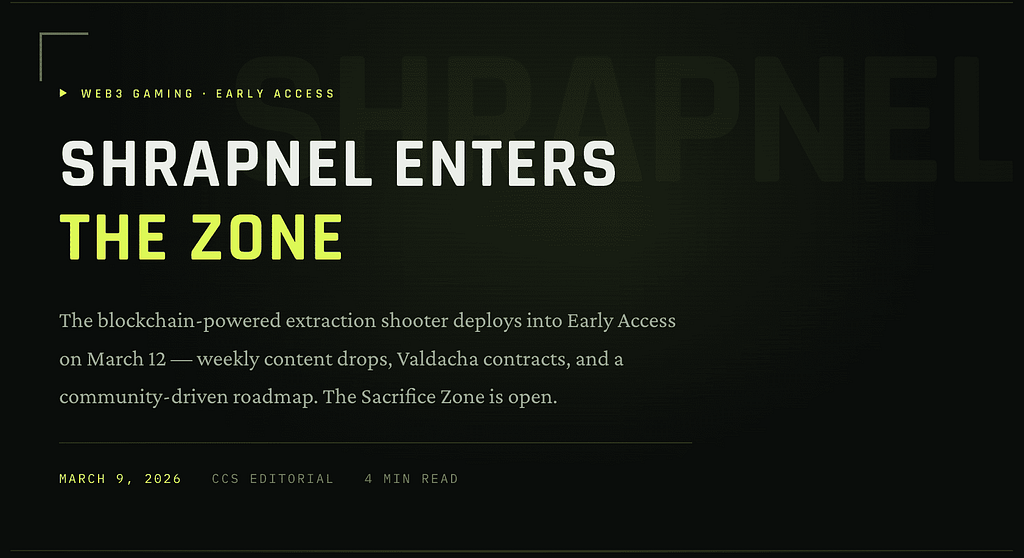 Shrapnel Crypto Coin Show