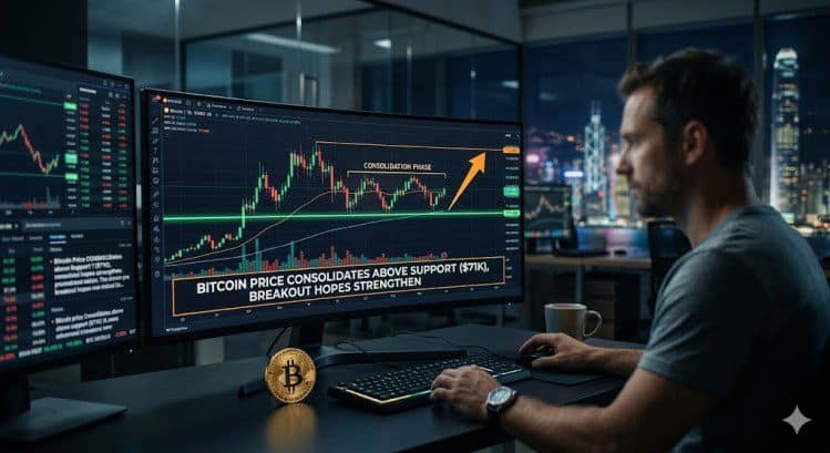 Bitcoin Price Consolidates Above Support, Breakout Hopes Strengthen