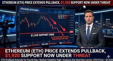 Ethereum Price Extends Pullback, $1,920 Support Now Under Threat