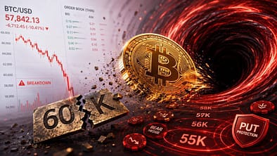 Bitcoin’s $60K breakdown sets up a volatility shock as traders load up on downside hedges